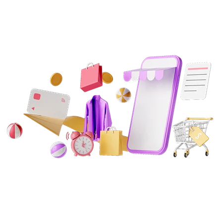 PNG素材：网上购物