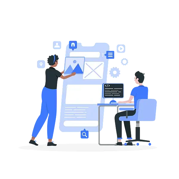 应用程序开发插画