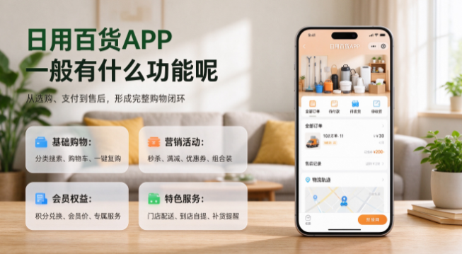 日用百货 APP 一般有什么功能呢?